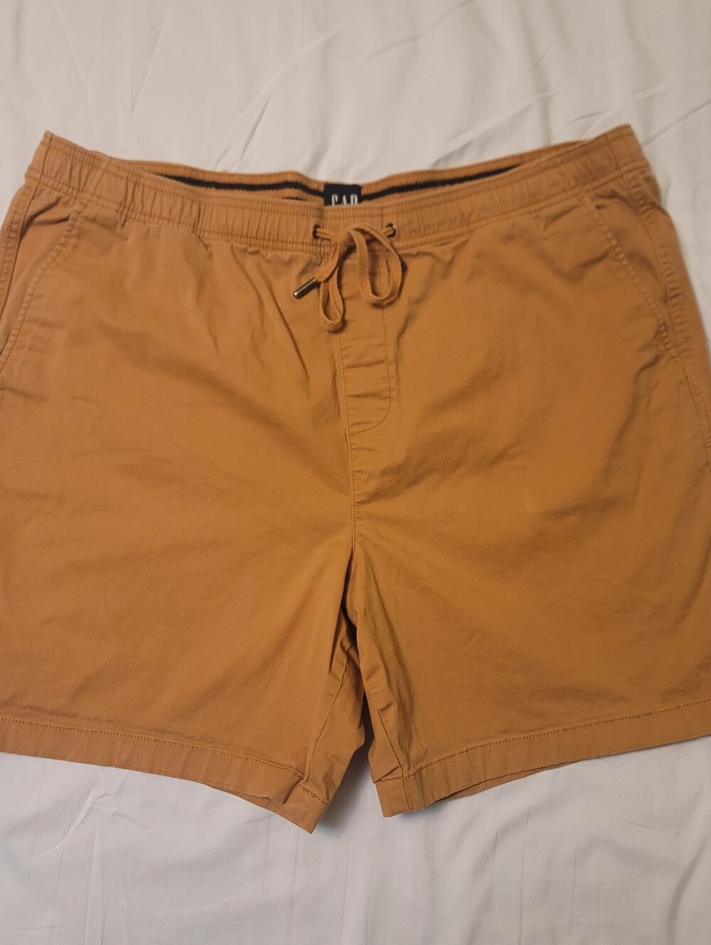 GAP Men's XXL Pull-on Elastic Waist Drawstring Hybrid Shorts - Light Brown/Tan